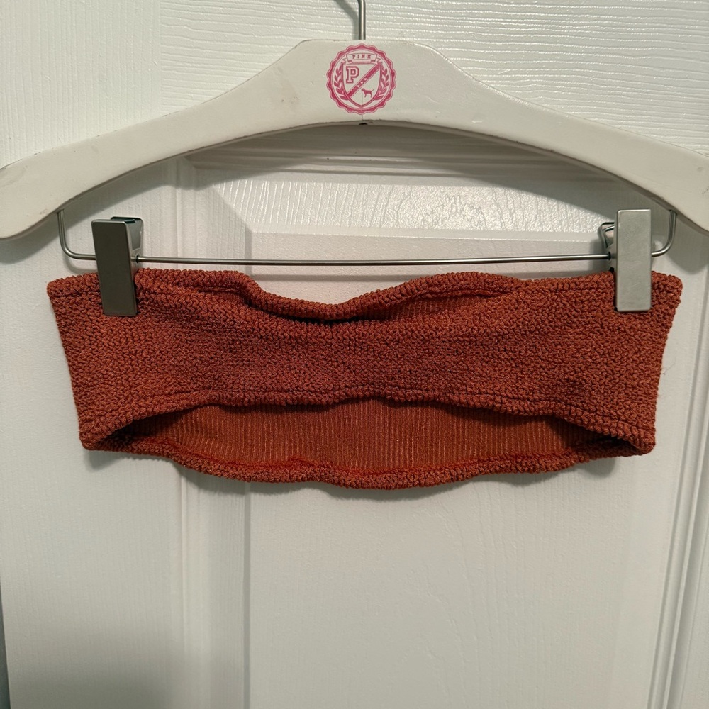 Hunza G Crinkle Bikini in Metallic Rosewood - Picture 4 of 6